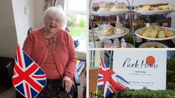 Guisborough care home Residents celebrate VE Day